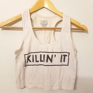 {FWP} [STREETWEAR SOCIETY] ”Killin' It” Crop Top